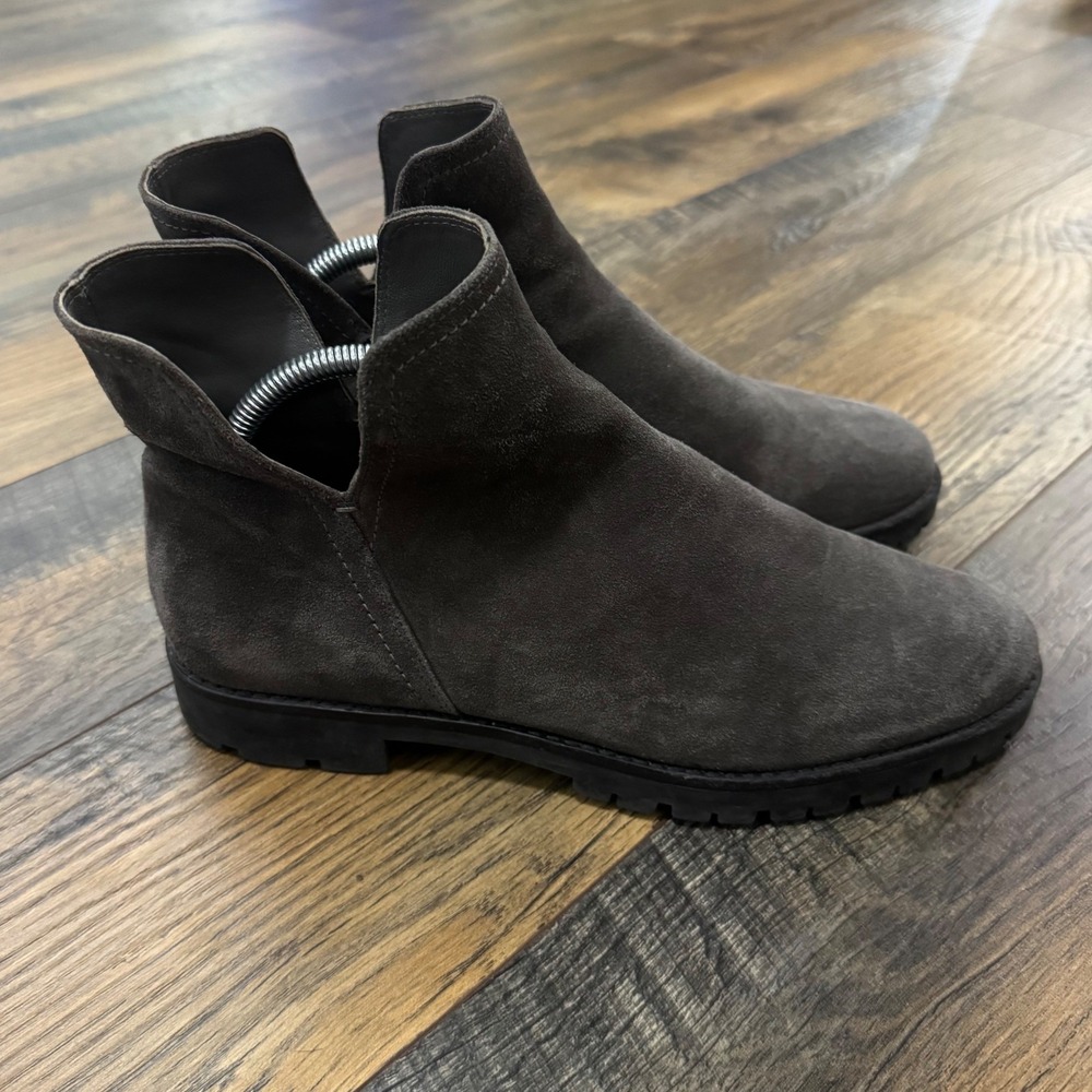 Vince Henderson Dark Grey Suede Water Repellent Lug Sole Ankle Boots Mens 10M